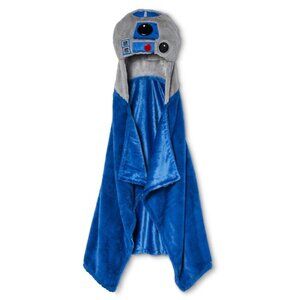 Star Wars R2-D2 Hooded‎ Blanket – Plush Wearable Throw